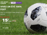 beIN SPORTS + SFR Sport Europe à 15 euros