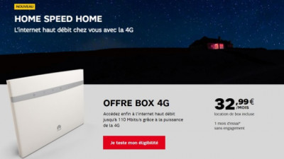 SFR : nouvelle offre box 4G 