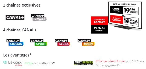 Vente privée Canal+