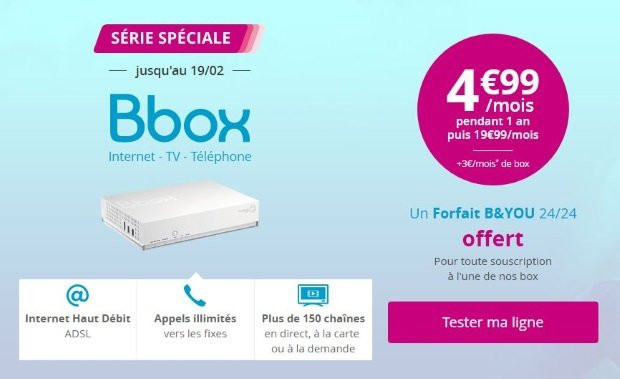 Offre Internet pas chère chez Bouygues Telecom