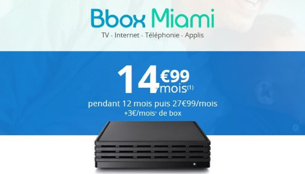 Internet Bouygues : Bbox Miami en promo