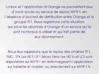 Comment regarder TF1 en replay chez Orange ?