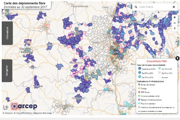 La fibre optique dans la Loire