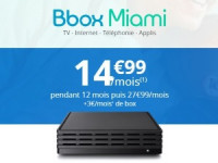 Bouygues : Bbox Miami fibre en promo