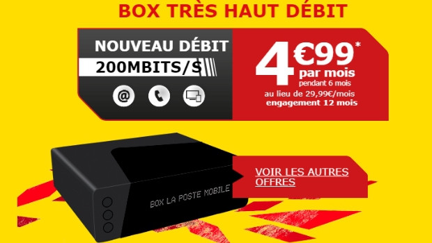 Abonnement La Poste Mobile Box TV Plus en THD et 4K