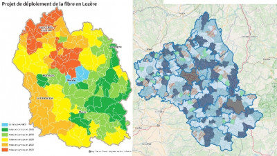 La fibre en Occitanie dans le Lot, la Lozère et l'Aveyron