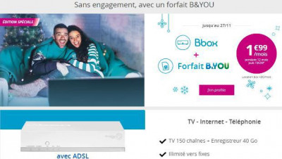Bouygues : profitez des promos Internet ADSL + mobile B&You
