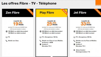 Internet Orange : les abonnements fibre en promotion