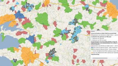 La commune de Rosporden fibrée par Orange