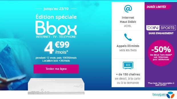 Bouygues Telecom : Internet + mobile en promotion