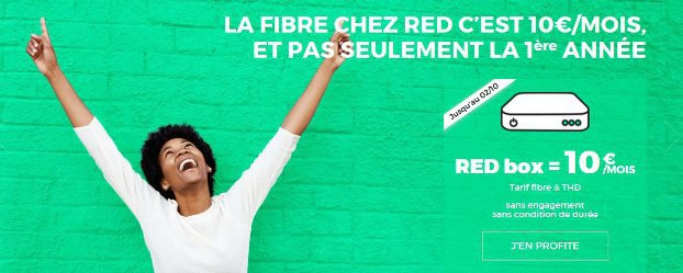 RED : Souscrire un abonnement box fibre à 10 euros/mois