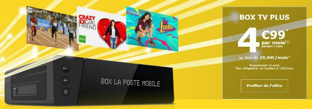 Box La Poste à 5€/mois pendant 6 mois