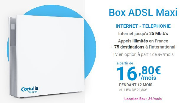 Coriolis Box Maxi en 2P, à partir de 19,80€/mois
