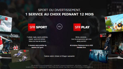 SFR Sport ou SFR Play au choix pendant un an
