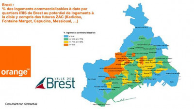 Brest et la fibre optique Orange