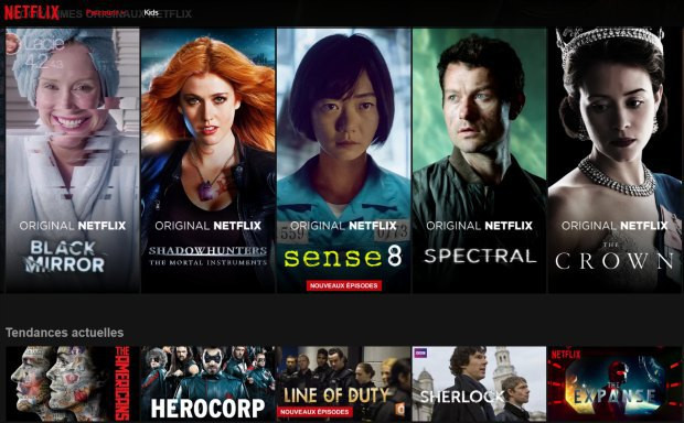 Les séries sur Netflix