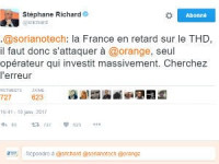 Tweet rageur de Stéphane Richard d'Orange