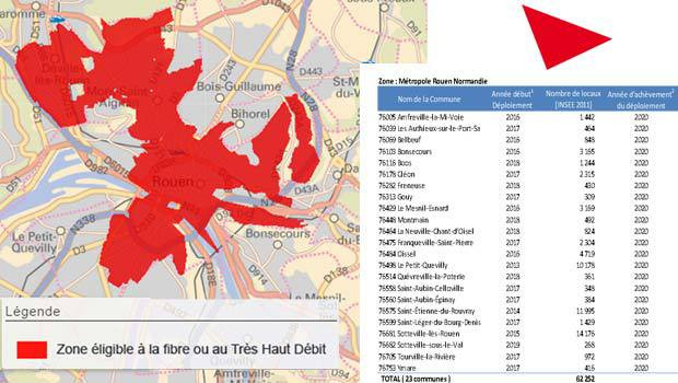 La fibre se déploie autour de Rouen avec SFR