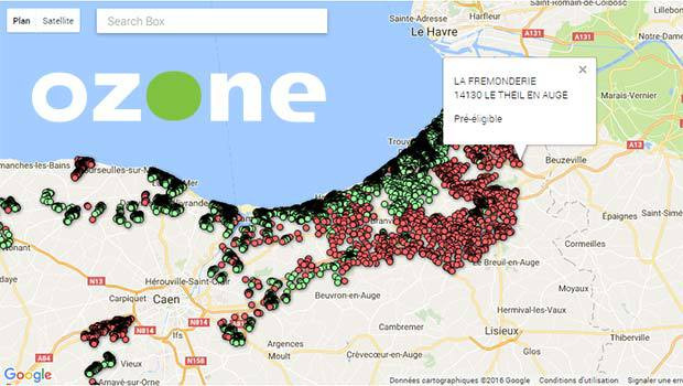 La box Videofutur et CineTime dans l'offre Ozone fibre'