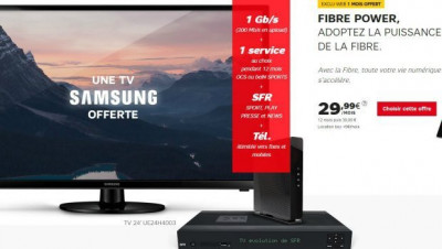 TV Samsung offerte avec SFR