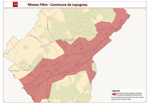 SFR cable des communes dans le Nord