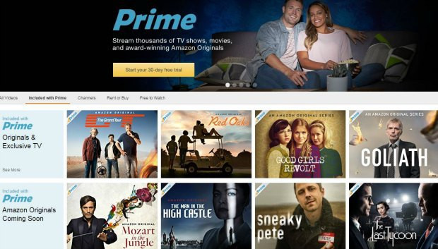 Le catalogue Amazon au Royaume-Uni