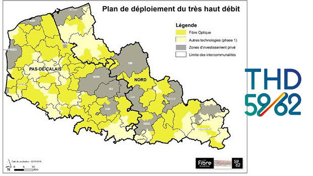 Déploiement fibre optique de La Fibre Numérique 59-62 par Axione