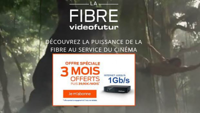 L'offre FIBRE videofutur à 39,90€/mois