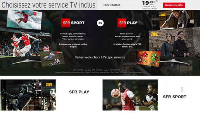 SFR Play + Zive ou SFR Sport au choix gratuit pendant un an