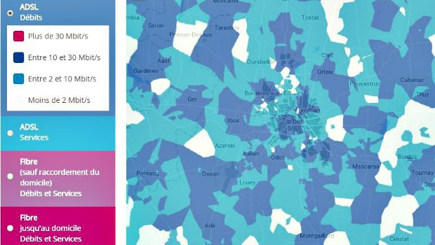 Desserte internet de Tarbes par Bouygues