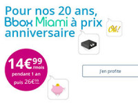 Bbox miami à partir de 14,99€/mois