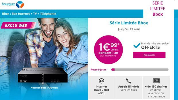 Vente Flash, Bbox à 1,99€/mois