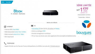 Série Limitée jusqu'au 17 juillet sur la Bbox Bouygues Telecom