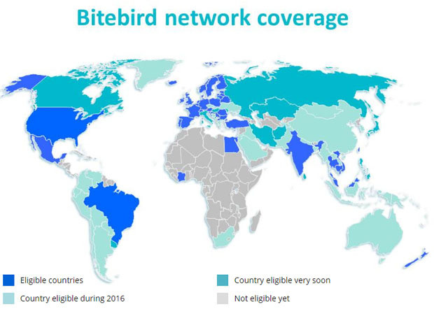 Bitebird, le boîtier pour vous connecter à internet depuis 48 pays à tarif  local