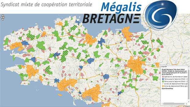 Le déploiement de la fibre optique sur la Bretagne