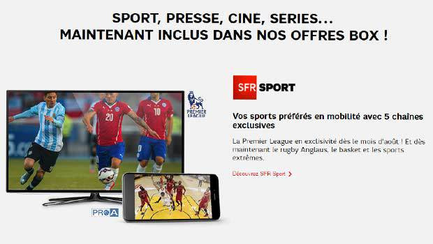 Plein de contenus sur les offres Box de SFR