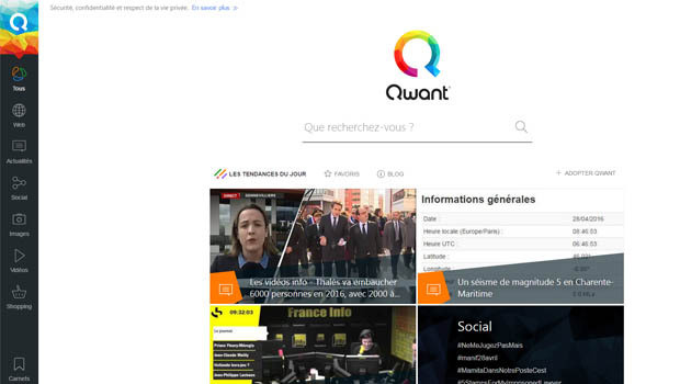 moteur de recherche qwant