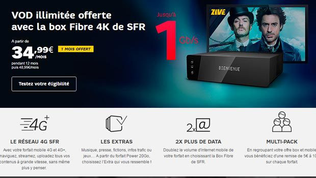 Offre SFR fixe + Mobile, pour déclencher le foyer SFR Famiily