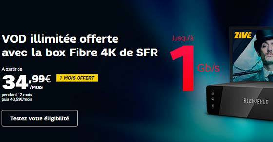 La box Fibre 4K de SFR