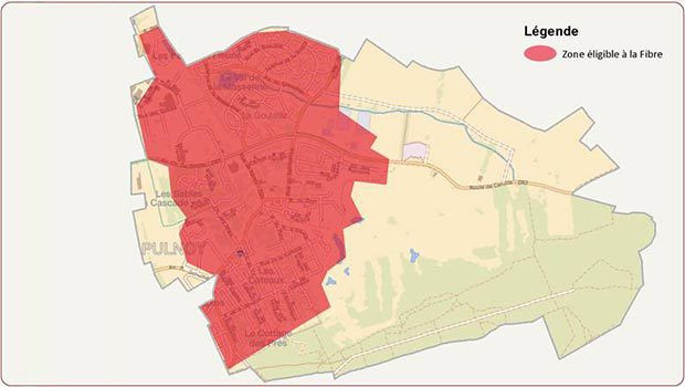 La fibre optique à Pulnay par SFR
