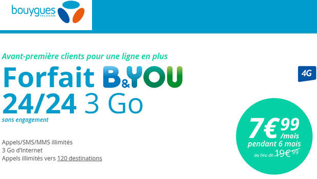 Promo B&You pour ses clients