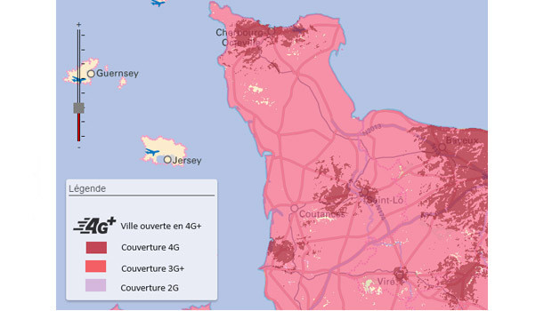 Couverture 4G dans la Manche