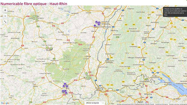 Numericable présent avec sa fibre avec terminaison coaxiale en Alsace