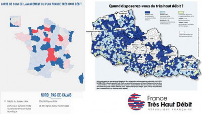 La répartition du déploiement fibre dans le Nord