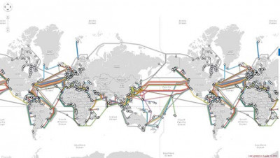 Les cables sous-marins de par le monde