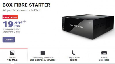 SFR promotion web Fibre Starter