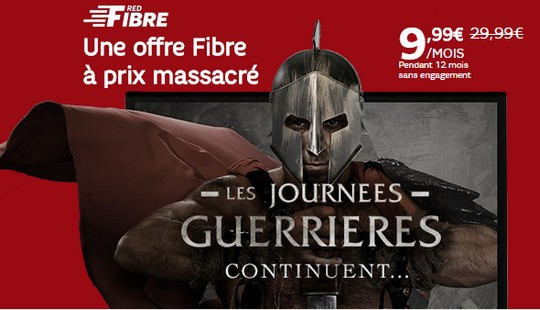 L'offre Red fibre by SFR est à seulement 9.99€/mois pendant un an