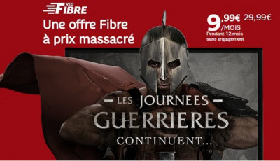 L'offre Red fibre by SFR est à seulement 9.99€/mois pendant un an