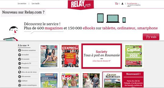 Relay.com est l'autre kiosque numérique de référence
