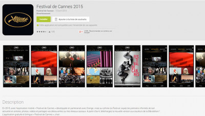 Une application mobile du Festival de Cannes disponible sur iOS et Android